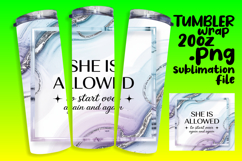 20oz Tumbler Design for Sublimation , Religious Product Image 1