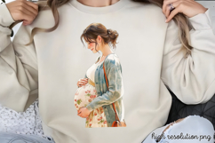 Mothers Day Pregnant Sublimation Bundle PNG Product Image 12