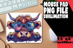 Peekaboo Cow Mouse Pad Farm Animal Sublimation Product Image 1