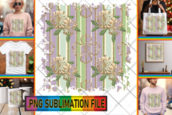 Enchanted TSHIRT Designs PNG, Gold Flower Product Image 1