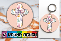 Enchanted Circle Keychain Magic, Cross and Bow Product Image 1