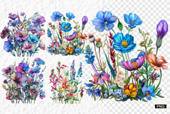 Summer Wildflowers PNG Product Image 1