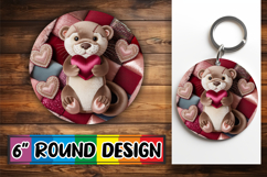 Sublimation Car Coaster Joy, Valenines Animals Product Image 1