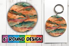 Sunny Splendor: Sublimation Circle &amp; Keychain Product Image 1
