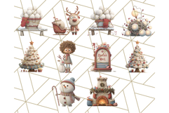 Santa Claus Clipart, North Pole Holiday PNG Graphics Product Image 5