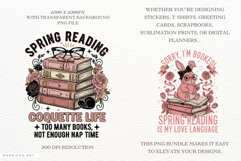 Coquette Spring Reading Sublimation Product Image 2