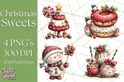 Christmas Treats Cookies Cocoa Clipart PNG Product Image 1