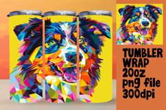 Fun and Creative Dog Wrap 20oz Sublimation Pattern Product Image 1