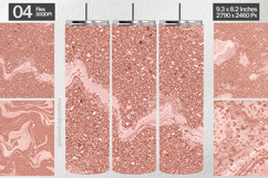 Rose Gold Glitter Tumbler Wrap| Tumbler Sublimation Product Image 1