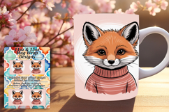 ARTISTIC PNG for 11oz Mug Wrap , Valenines Animals Product Image 1