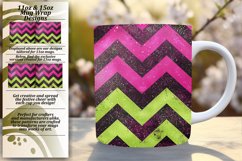 Shimmering Glitter Stripe Mug 11oz/15oz Wrap for Product Image 1