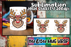 Vibrant escapes 11oz 15oz sublimation wrap, Cute Christmas Product Image 1