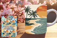 Simple Modern Landscape Boho Mug Wrap 11oz 15oz Product Image 1