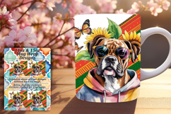 BEAUTY 15oz Mug Wrap PNG Design , Cute Dog Product Image 1