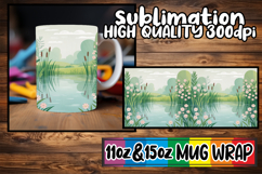 Luminous afternoons 11oz 15oz sublimation wrap, Spring Product Image 1