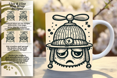 Gorgeous 15oz Mug Wrap Png Template , Monster Product Image 1