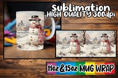 Old-Fashioned Holiday Cheers: Retro Mug Wrap Product Image 1