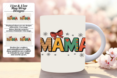 Charming 15oz Mug Wrap Png Artwork , Mama Product Image 1