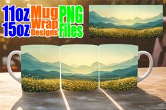 Sublimation Mug Wrap - Springtime Beauty Landscape Product Image 1