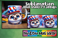 Lovely moments sublimation mug wrap, USA Animals Product Image 1