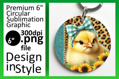 Bright Round Design for Keychains , Cute Animals Product Image 1