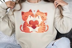 Cute Watercolor Valentines Day Clipart PNG Product Image 1