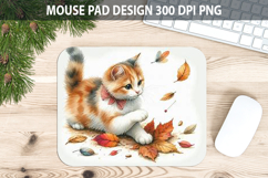 Cat Mouse pad Sublimation - Thanksgiving Animal PNG Design Product Image 1