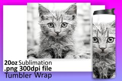 Playful Cat Posse Tumbler: Sublimation Delights Product Image 1