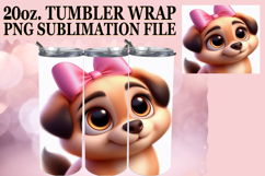 Joyful Spirits 20oz tumbler wrap, 3D Dog Product Image 1