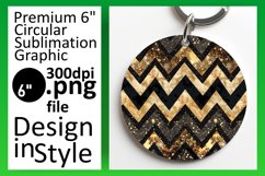 Glitter Stripe Round Design Art Product Image 1