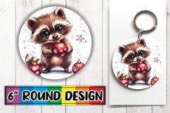 Artistic Circle PNG Coaster Design , Xmas Product Image 1