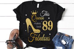 89th birthday svg, Queen Birthday 89th Svg, 89th Birthday sv Product Image 2