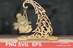 Christmas decoration svg, Christmas composition svg, home Product Image 1