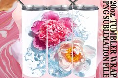 Floral Oasis: 20oz Tumbler Sublimation Splash Product Image 1
