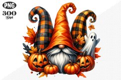 Halloween Gnomes Sublimation - Clipart PNG Design Product Image 1