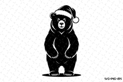 Christmas Bear Svg | Christmas Svg | Svg Cut Files Product Image 1