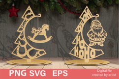 Christmas decor, SVG Christmas trees, multi-layer cutting, Product Image 1