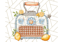 Mediterranean Cottagecore Kitchen PNG Clipart with Lemons Product Image 5