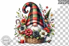 Christmas Gnome Sublimation - Clipart PNG Design Product Image 1