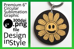Retro Floral Fusion: Sublimation Sensation PNG Product Image 1