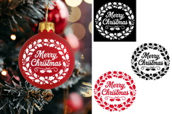Merry Christmas Christmas Ornament Ball, Christmas Svg Png Product Image 1