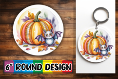Joyful Coasters Circle Style, Pumpkin Watercolor Product Image 1