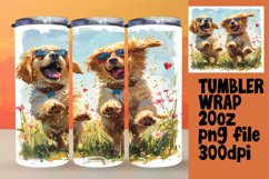 Mountain Trek Pup Tumbler Wrap - Sublimation Product Image 1