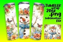 Sunny Snowman Splendor: 20oz Beachy Sublimation Product Image 1
