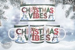Christmas Mug Wrap Design - Christmas Snowman Sublimation Product Image 2