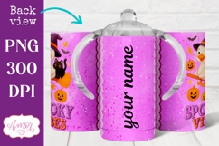 Spooky vibes sippy cup sublimation, Halloween sippy cup PNG Product Image 2