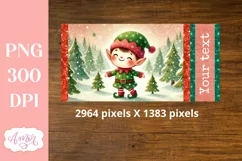 Christmas sippy cup sublimation PNG, Elf 12oz Kids tumbler Product Image 3