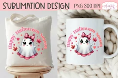 Pink Halloween sublimation PNG | Happy Halloween season PNG Product Image 4