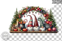 Christmas Gnome Sublimation - Clipart PNG Design Product Image 1
