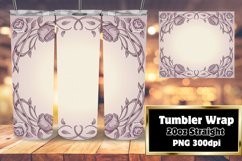 20oz Tumbler Template for Personal Use , Flowers Product Image 1